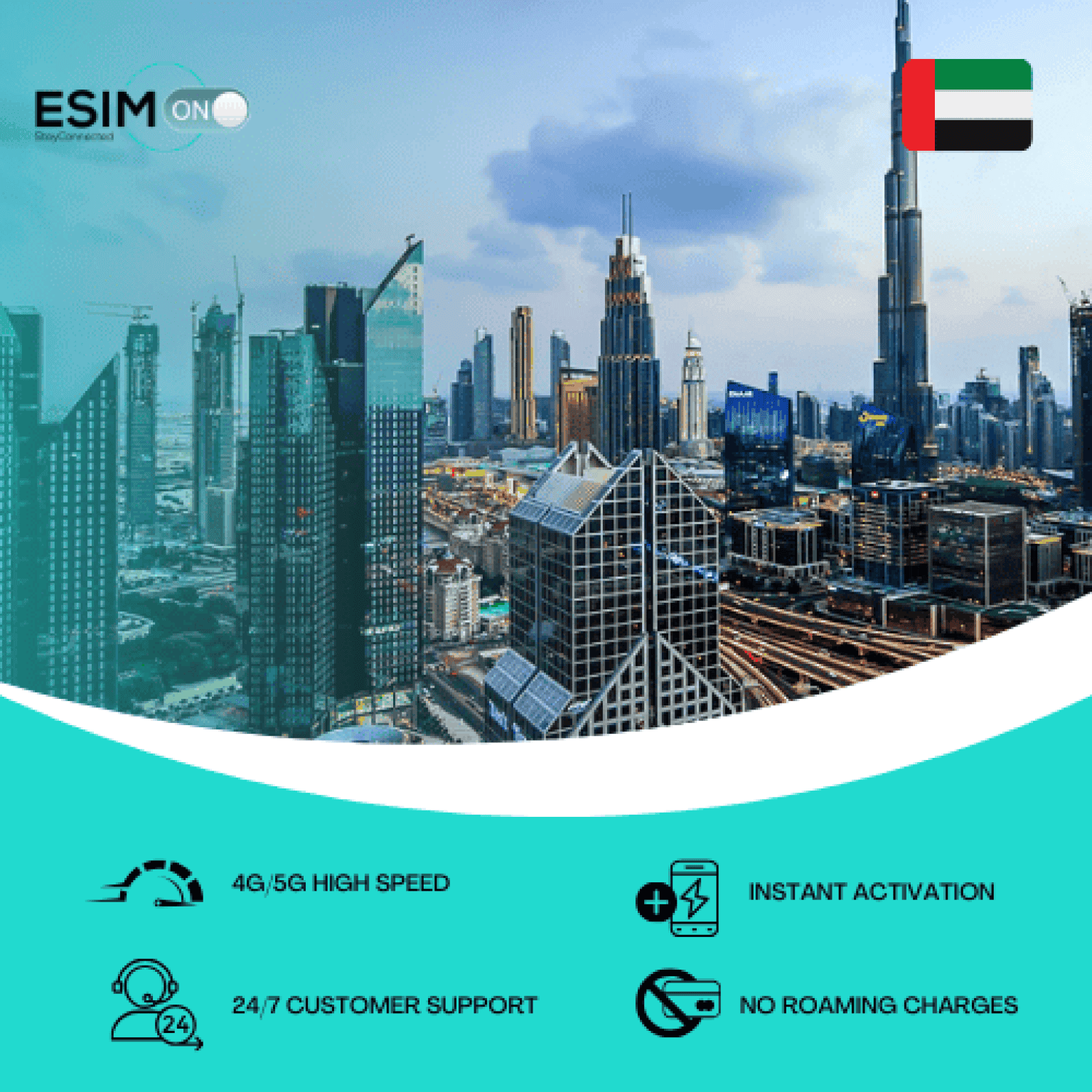 Uae Connection Travel eSIM for UAE 🇦🇪 | Connect Seamlessly with eSIM-On
